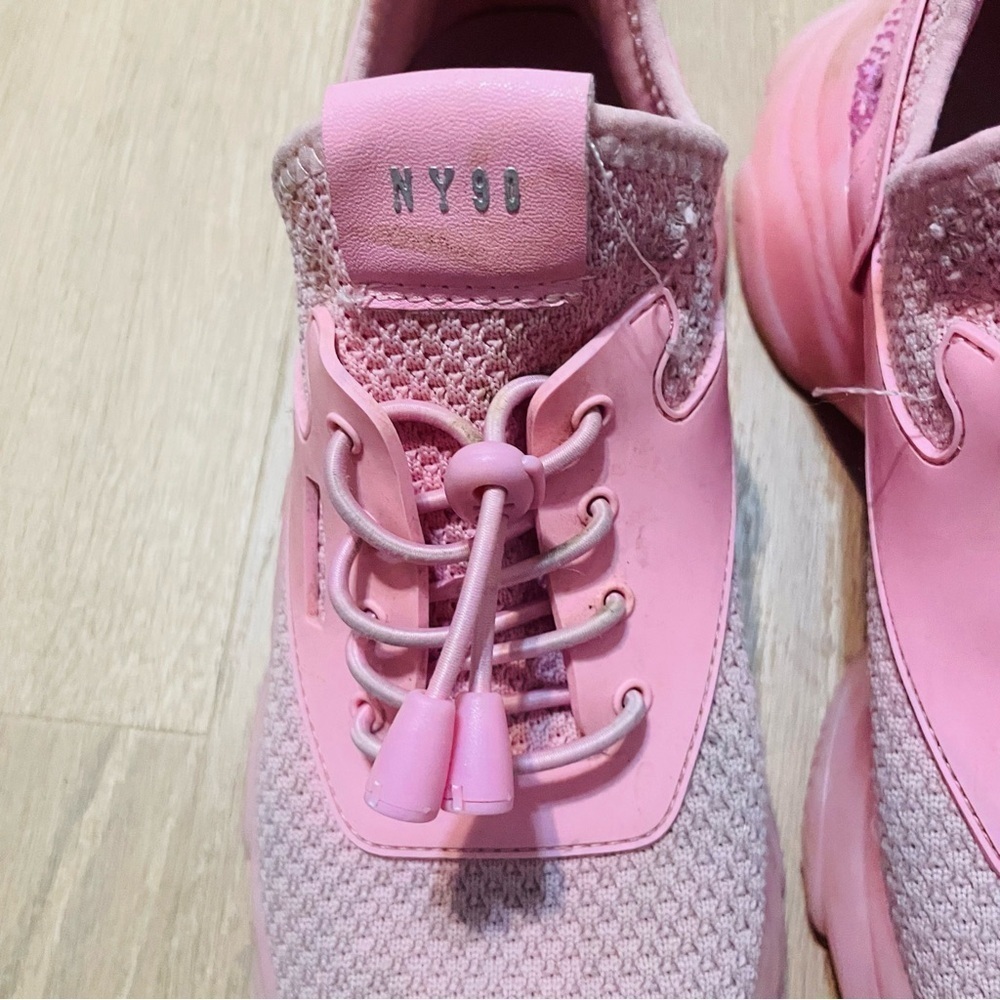 Steve Madden Myles NY90 pink woman slip on sneakers size 7 rhinestones pink - Picture 3 of 10